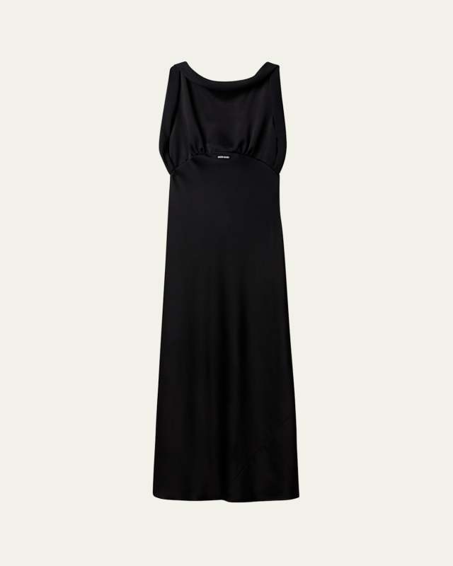 Envers Satin Sleeveless Ankle-Length Dress